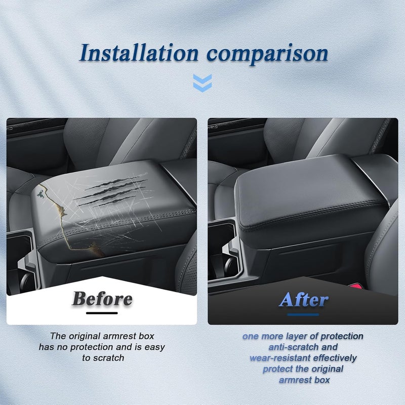 BIBIBO for 2025 2026 Toyota 4Runner Center Console Armrest Cover 2025 2026 Toyota 4Runner Arm Rest Cover 2025 Toyota 4Runner Accessories 2025 4Runner Armrest (Thin) - Image 4